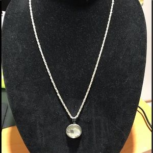 24” Sterling Silver Rope Chain with Pendant